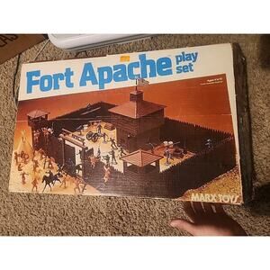 BOX ONLY VINTAGE 1977 MARX TOYS FORT APACHE PLAYSET ORIGINAL BOX!